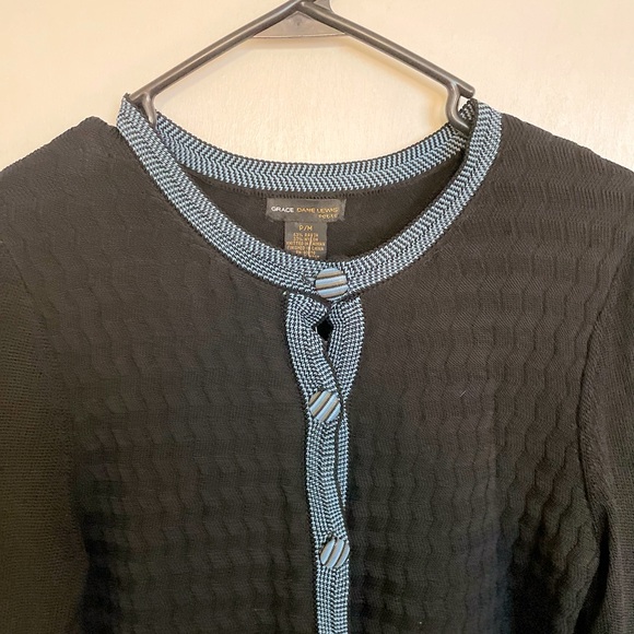 Grace Dane Lewis Button Down Sweater - Size M - Picture 3 of 12